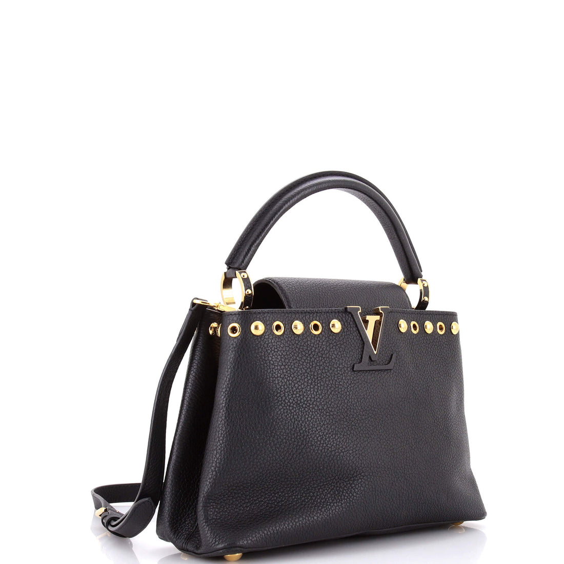 Capucines Bag Leather with Embellished Detail PM