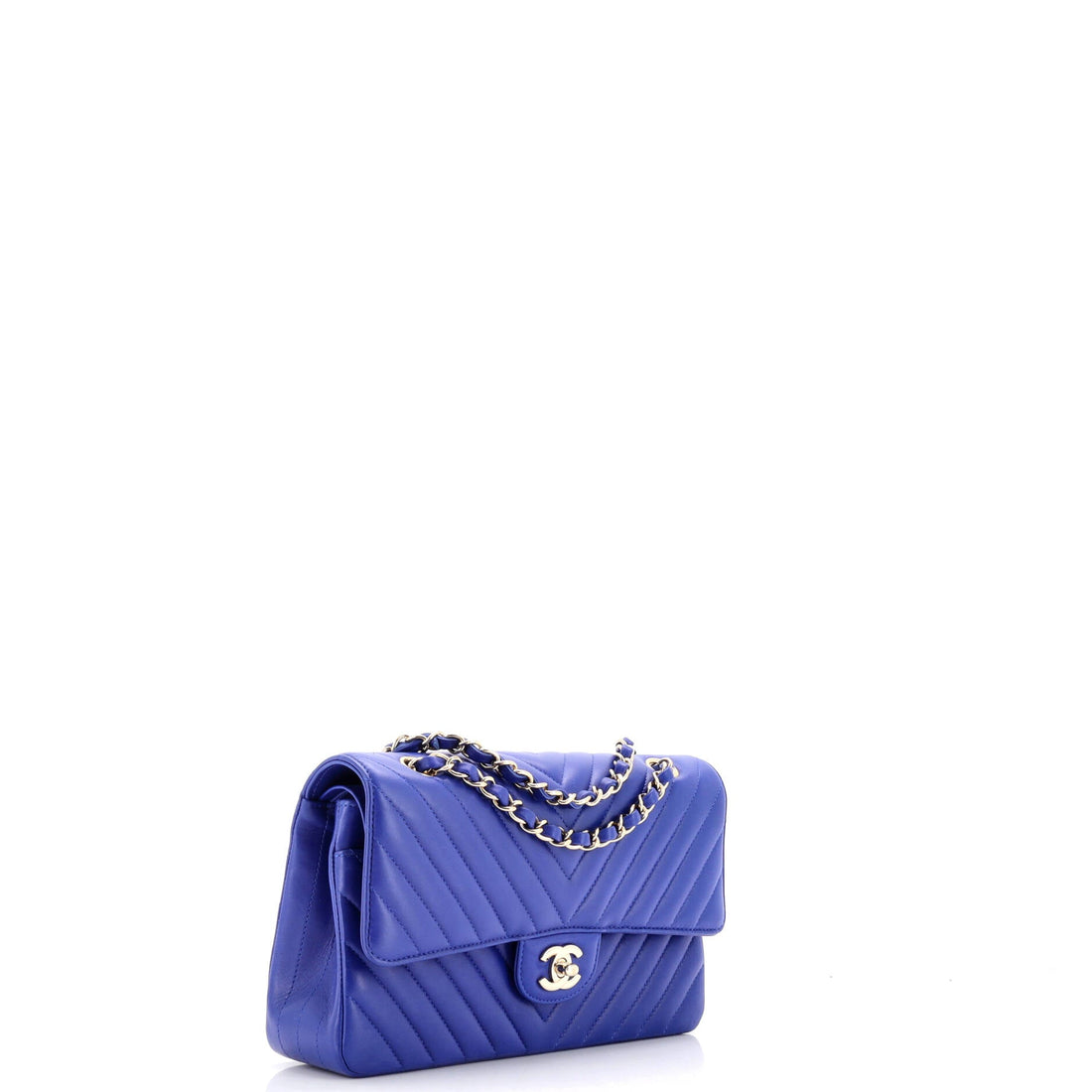 Classic Double Flap Bag Chevron Lambskin Medium