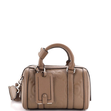 GUCCI Duffle Bag Jumbo GG Embossed Leather Mini