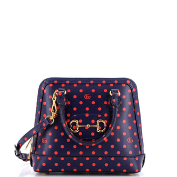 Horsebit 1955 Top Handle Bag Printed Leather Small