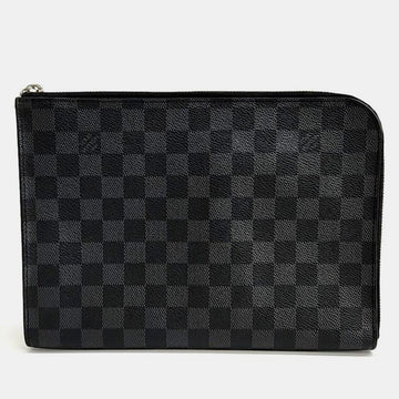Grey Canvas Graphite Pochette Jour PM
