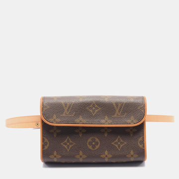 Brown Canvas Pochette Florentine Belt Bag
