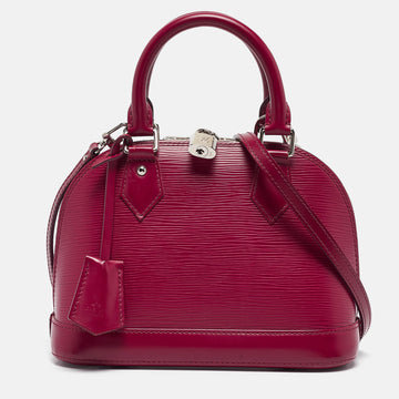 Fuchsia Epi Leather Alma BB Bag