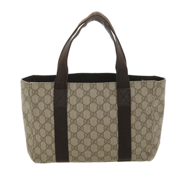 GUCCI VS Canvas Hand Bag PVC Leather Beige 141976  38817