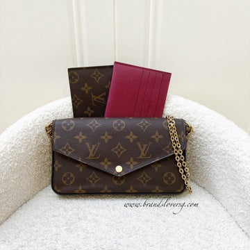 LV Felicie Pochette in Monogram Canvas and GHW