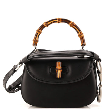 GUCCI Bamboo 1947 Top Handle Bag Leather Small