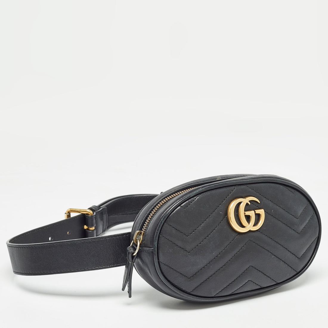 Gucci  Matelass&eacute; Leather Mini VS Marmont Belt Bag