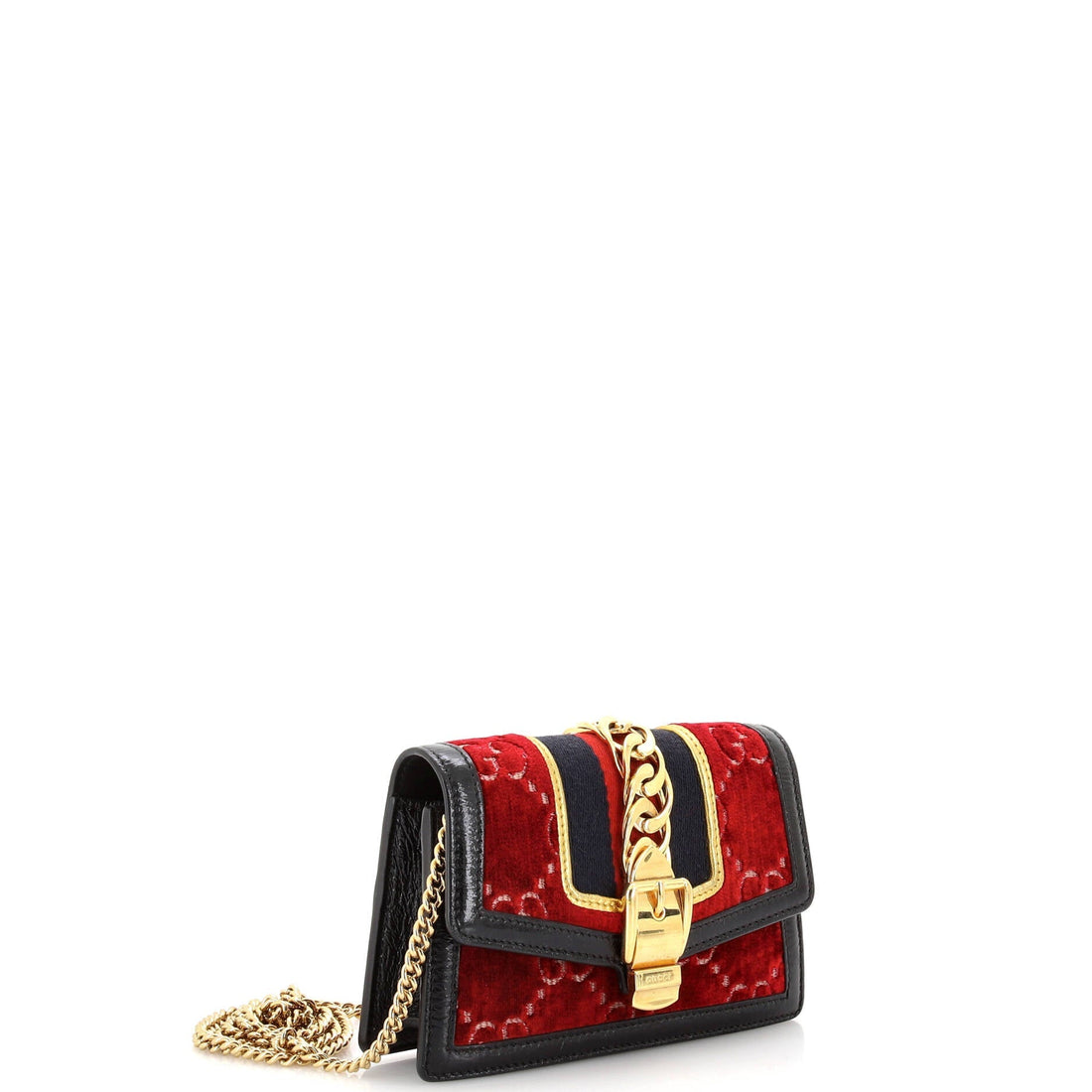 Sylvie Chain Shoulder Bag VS Velvet Super Mini