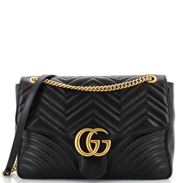 VS Marmont Flap Bag Matelasse Leather Large