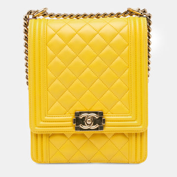 Lambskin North South Boy Flap