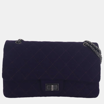 Purple Large 227 Reissue Jersey Double Flap Bag