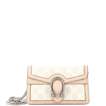 GUCCI Dionysus Bag GG Coated Canvas with Leather Super Mini