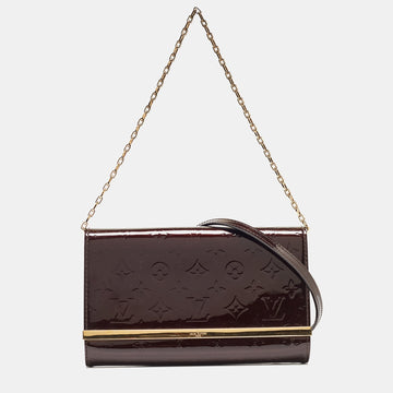 Amarante Monogram Vernis Ana Clutch Bag