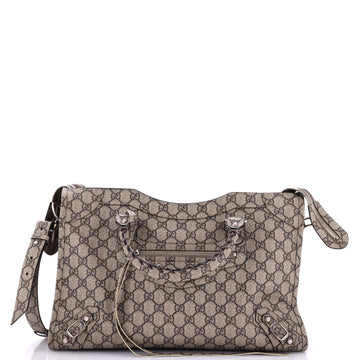 x Balenciaga The Hacker Project Neo Classic City Bag VS Coated Canvas Medium