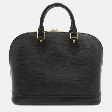 Black Leather PM Alma Satchels