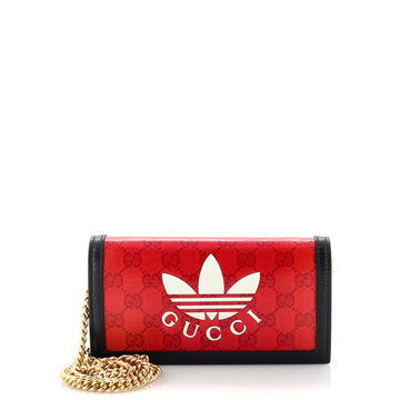 GUCCI x adidas Wallet on Chain GG Coated Canvas