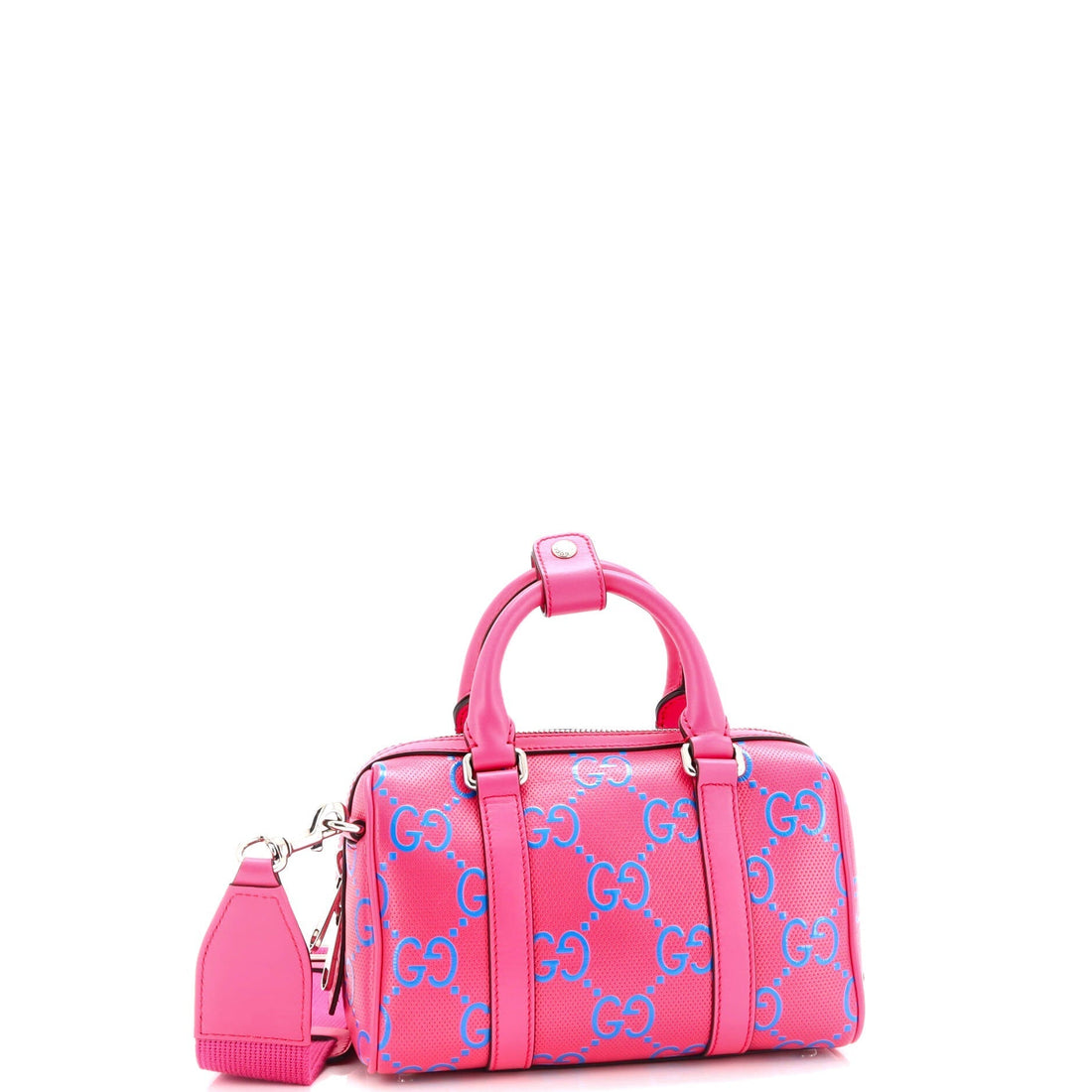 Duffle Bag VS Embossed Perforated Leather Mini