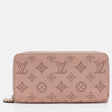 Rose Jasmin Mahina Monogram Leather Zippy Wallet