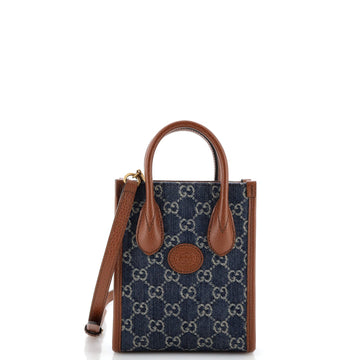 Interlocking G Patch Tote VS Denim Mini
