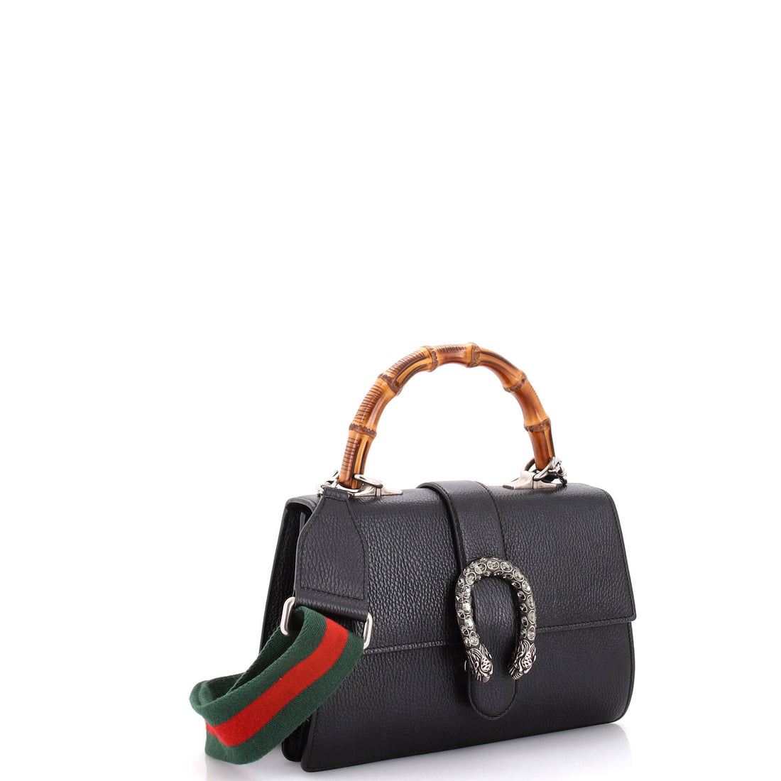 Dionysus Bamboo Top Handle Bag Leather Medium