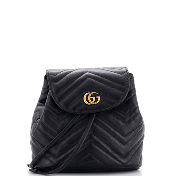 VS Marmont Drawstring Backpack Matelasse Leather Mini