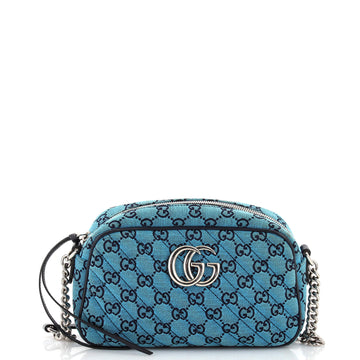 VS Marmont Shoulder Bag Multicolor Diagonal Quilted VS Canvas Small