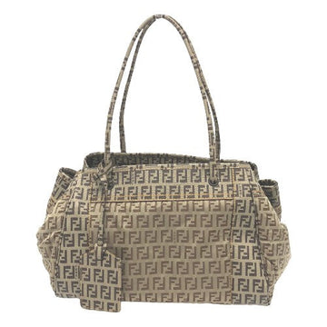 FENDI Handbag 8BN174 PVC / nylon beige Zucchino Women Used