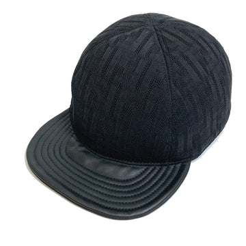 FENDI cap FZQ770 polyamide black Zucca unisex(Unisex) Used