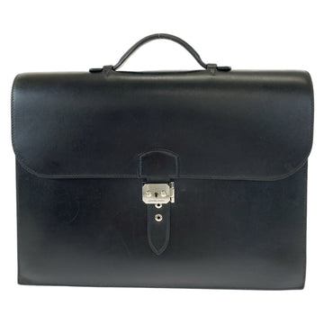 Hermes Box Calf Sac a Depeche 38 Briefcase 404396 in Very Good Condition