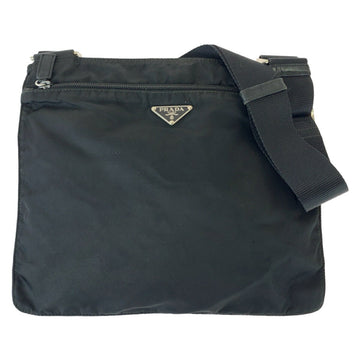 Prada Nylon Tessuto Logo Plate Messenger Bag