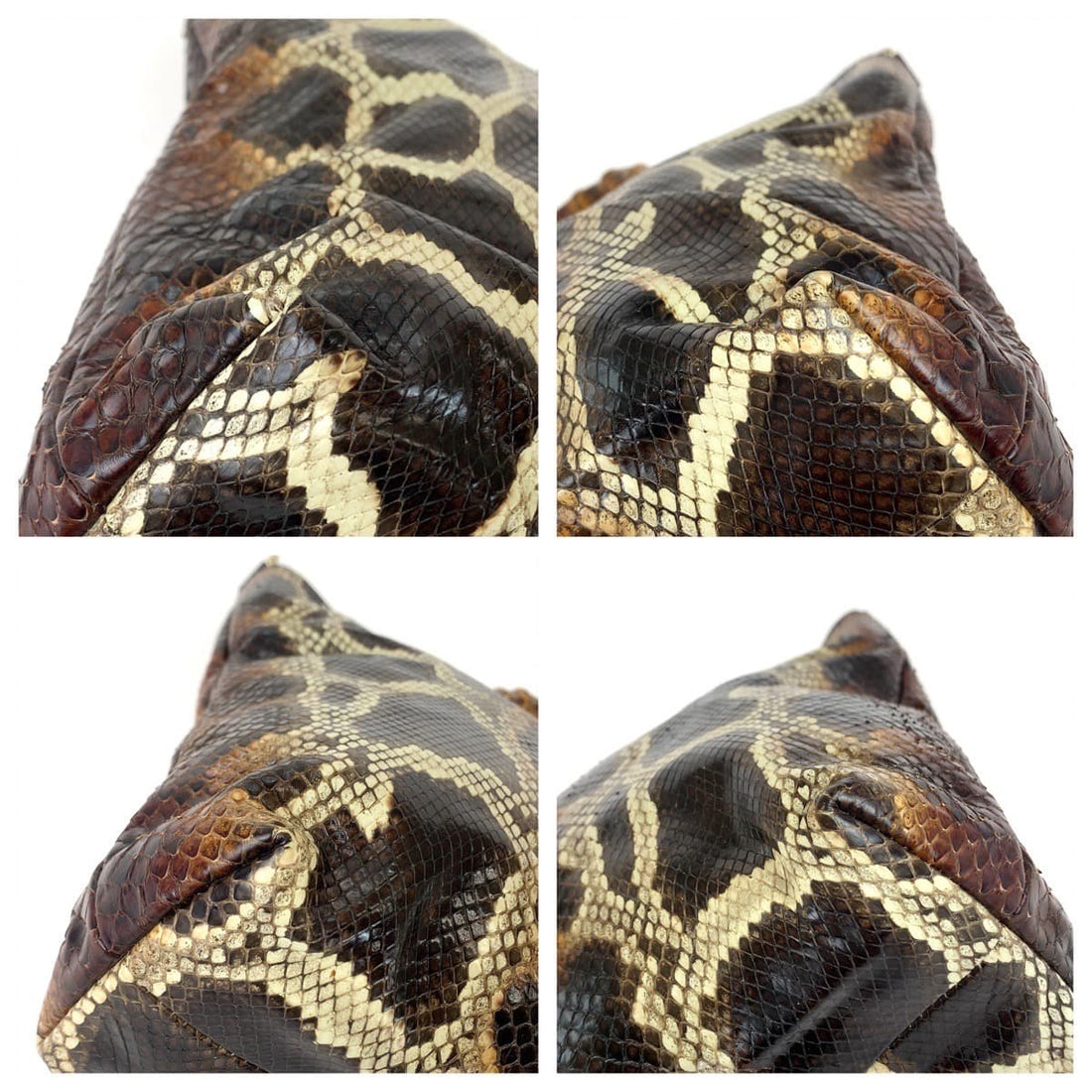 Gucci Python Bamboo Tote Bag