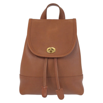 Coach Leather Backpack Brown Gold Hardware
