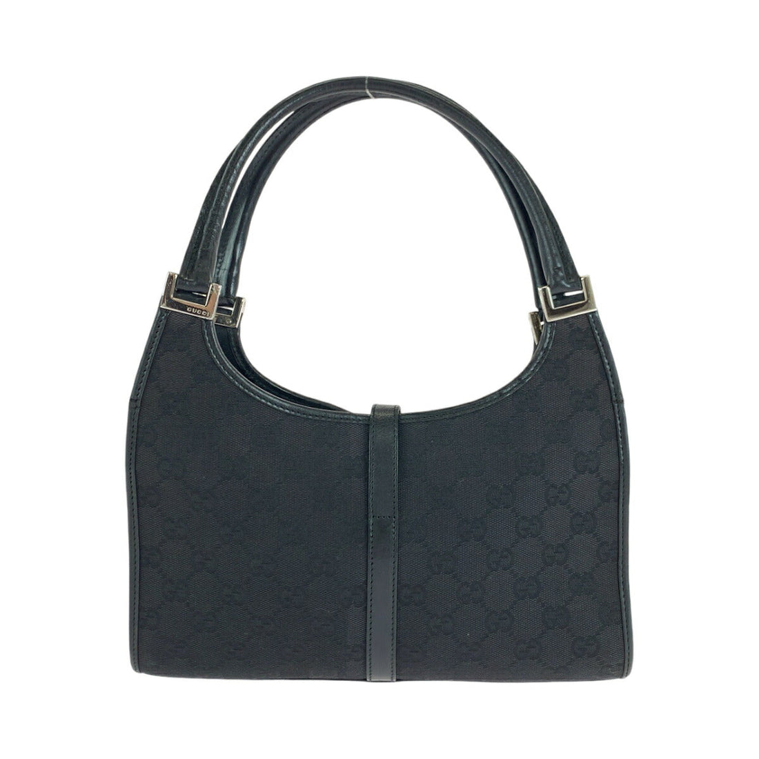 Gucci Jackie Black CS Canvas Shoulder Bag