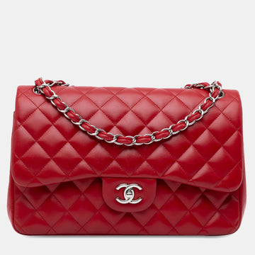 Jumbo Classic Lambskin Double Flap