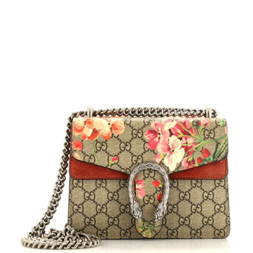 GUCCI Dionysus Bag Blooms Print GG Coated Canvas Mini
