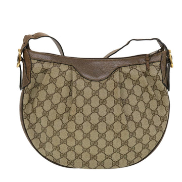 GUCCI VS Canvas Shoulder Bag PVC Leather Beige 41.02.058  43239