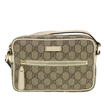 GUCCI VS Canvas Shoulder Bag PVC Leather Beige 201447  43748