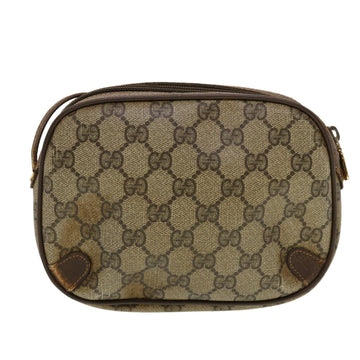 GUCCI VS Canvas Web Sherry Line Shoulder Bag Beige Red Green  43903