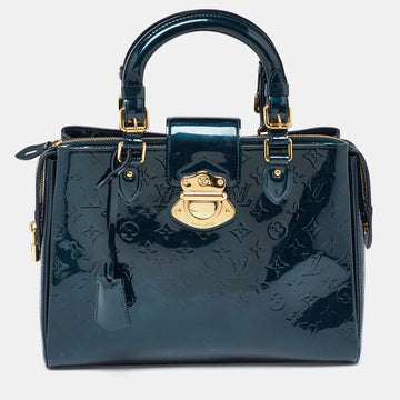 Bleu Nuit Monogram Vernis Melrose Avenue Bag