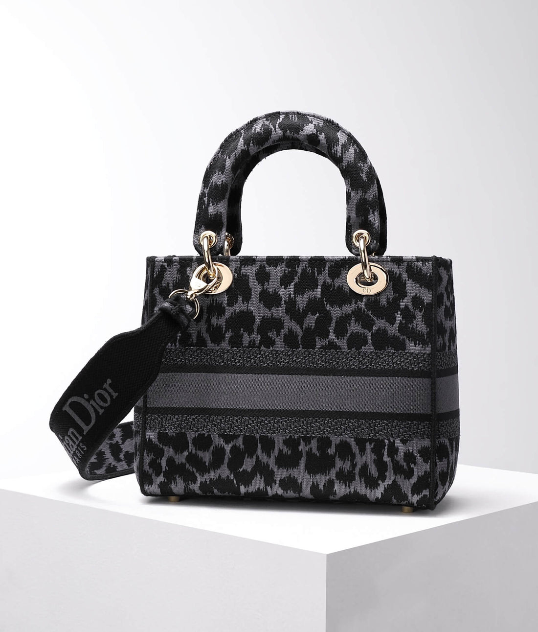 DIR 44532 Lady D-Lite mini 17cm 24cm Leopard Print black white-2