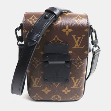 Macassar Monogram Canvas S Lock Vertical Wearable Wallet