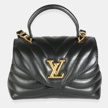 Black Calfskin Hold Me New Wave Shoulder Bag