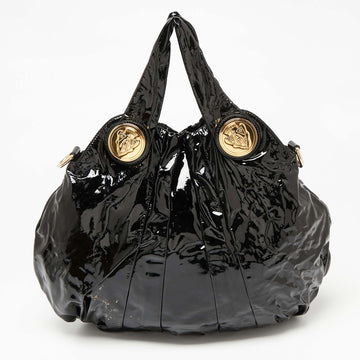 Black Patent Leather Large Hysteria Tote