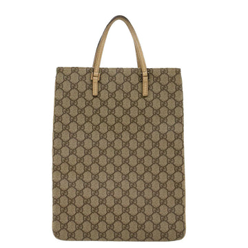 GUCCI VS Canvas Hand Bag PVC Leather Beige 117551  45849