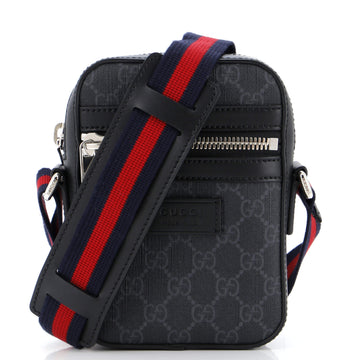 Web Strap Front Zip Messenger Bag VS Coated Canvas Mini