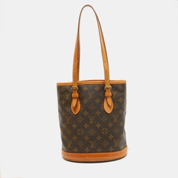 Monogram Canvas Bucket PM Bag
