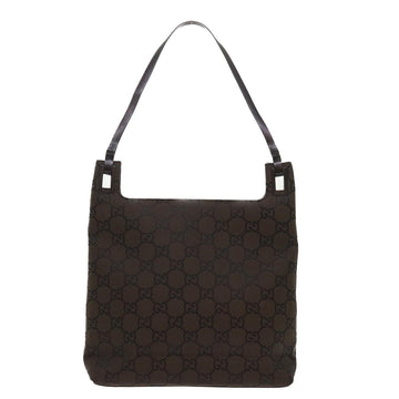 GUCCI VS Canvas Shoulder Bag Nylon Brown 0013102  46114