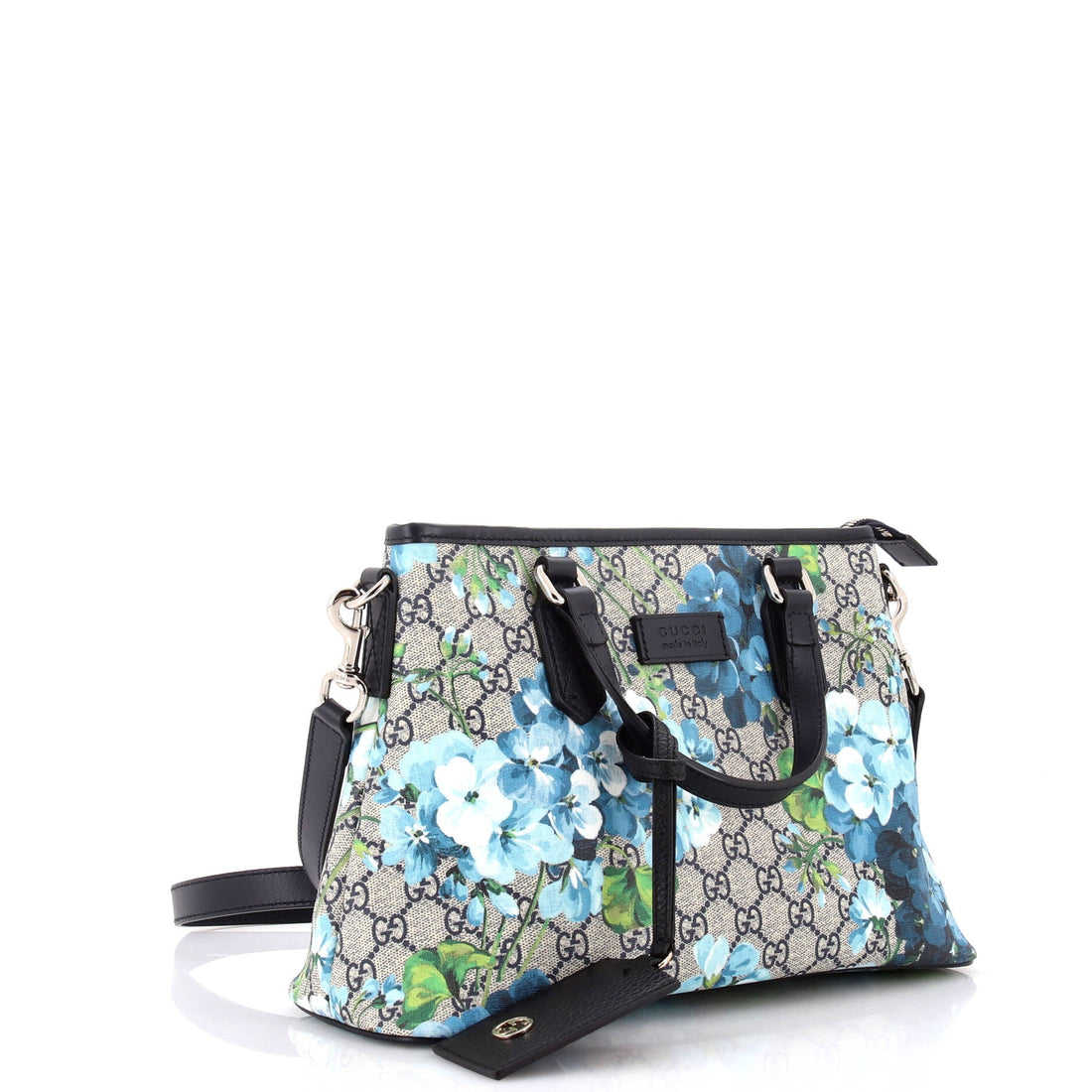 Convertible Zip Tote Blooms Print VS Coated Canvas Medium