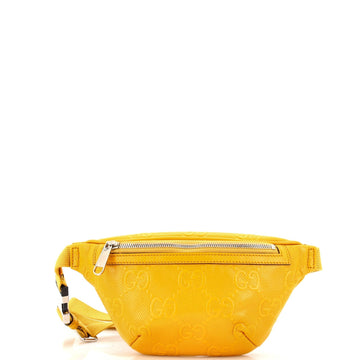 GUCCI Belt Bag GG Embossed Perforated Leather Small