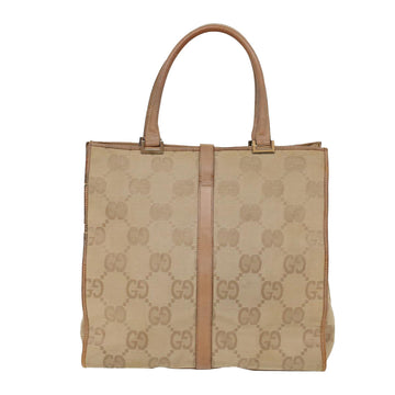GUCCI VS Canvas Jackie Tote Bag Beige  47994